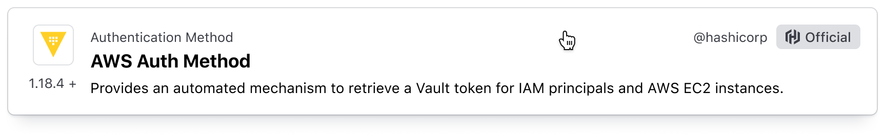 An interactive card with a table with links and buttons within.